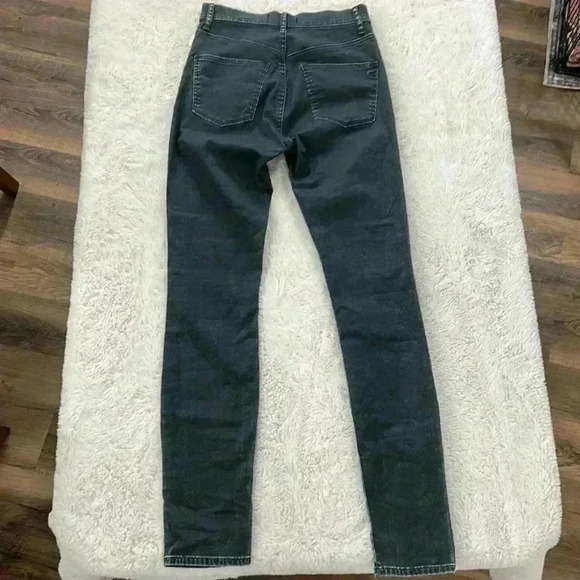 Madewell Women’s stretchy black wax coated skinny skinny pant Size 25 - Picture 2 of 6